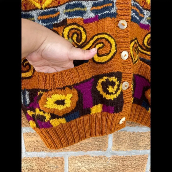 Vintage Roberta Freymann Handknitted Sweater small - Picture 4 of 7